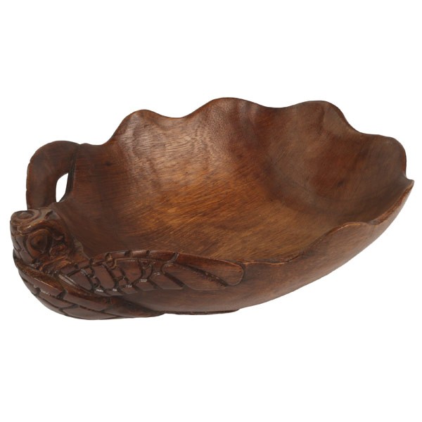 Wooden Turtle Bowl 20Cm